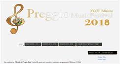 Desktop Screenshot of preggiomusicfestival.com