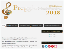 Tablet Screenshot of preggiomusicfestival.com